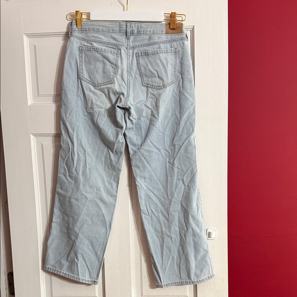 Abercrombie Kids Light Blue Jeans with Pink Bow Details - Picture 4 of 5